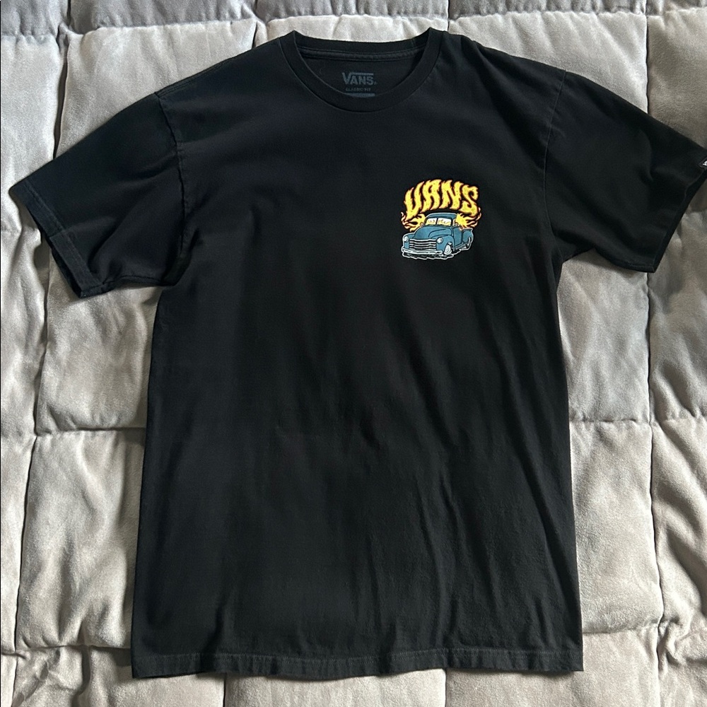 Vans men’s black runnin’ on empty car club shirt size medium